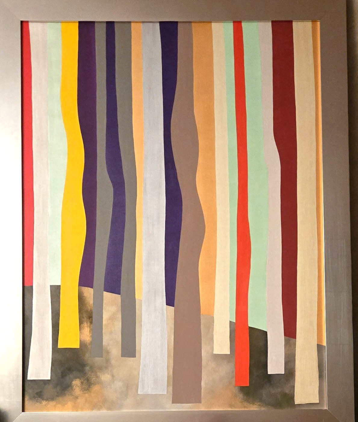 Tableau bandes colorées verticales de Cécile Cayla Boucharel